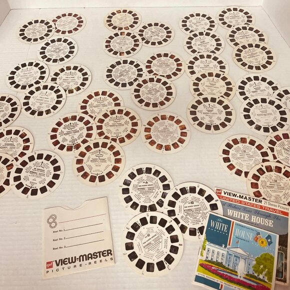 VIEW MASTER with LOT of 34 reels- WORKS- Dukes of Hazzard, A-Team & LOTS MORE